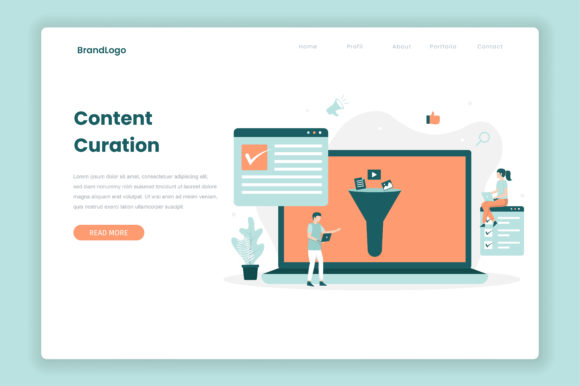 Download Content Curation Illustration - Content curation Collection