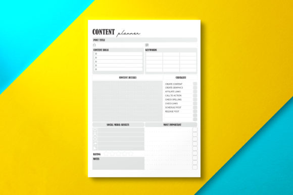 Download Social Media Content Planner, KDP - Social Collection