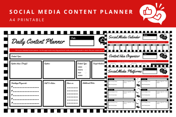 Download Social Media Content Planner Printable - Social Collection