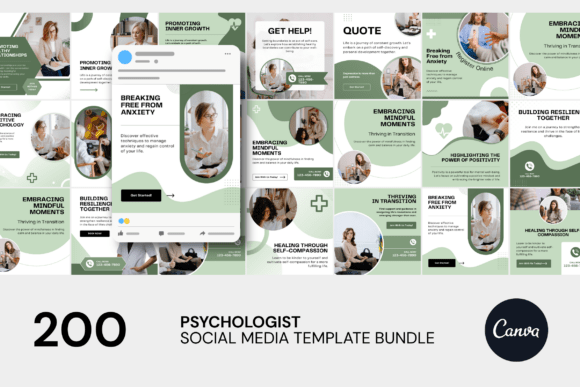 Download Psychology Social Media Canva Bundle - Social Collection