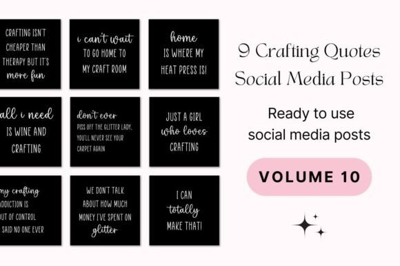Download 9 Crafting Quotes Social Media Posts - Social Collection