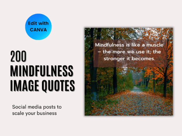 Download Mindfulness Quotes Social Media Template - Social Collection