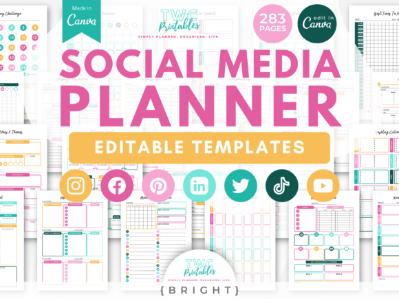 Download Social Media Planner Canva Templates - Social Collection