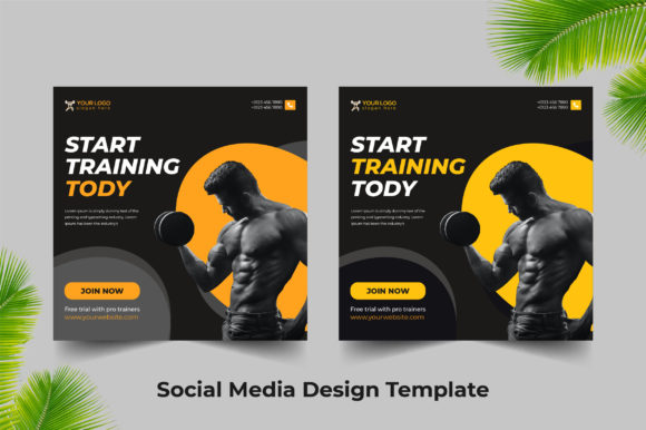 Download Fitness Gym Social Media Design - Social Collection