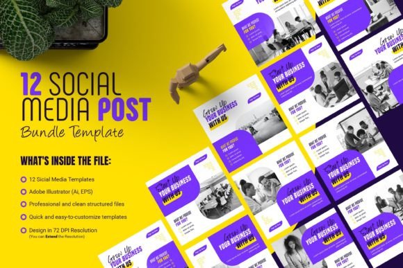 Download Social Media Cover Post Template Bundle - Social Collection