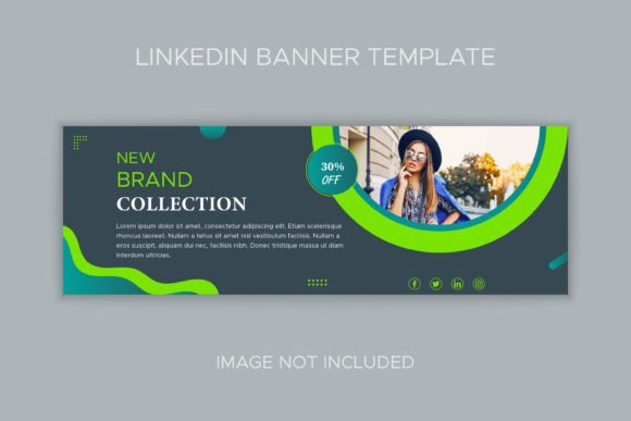 Download Fashion Brand Promotion LinkedIn Cover - Brand promotion Collection