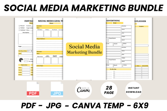 Download Social Media Marketing Bundle Canva Temp - Social Collection