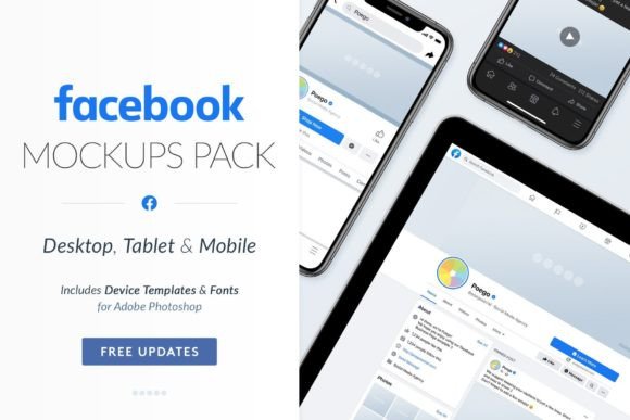Download Facebook Social Media Mockups Pack - Social Collection