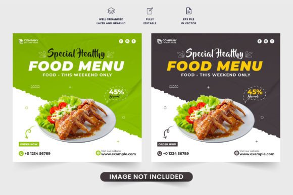 Download Restaurant Healthy Food Template Vector - Restaurant Collection