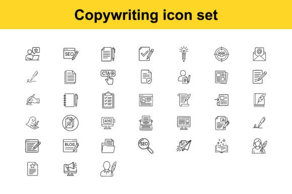 Download Copywriting and Content Creation Icons - Premium Resources