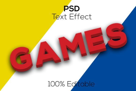 Download Games | 3d Games Psd Text Effect - Premium Resources
